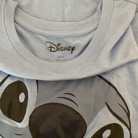 Light blue stitch shirt, large, beans is Disney, brand new never worn - Picture 3 of 3